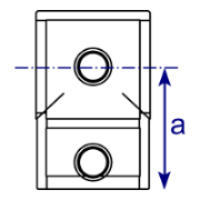 Interclamp 101 Short Tee Tube Clamp Fitting - Technical Drawing 1