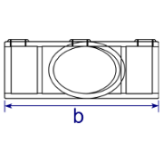 Interclamp 127 Adjustable Long Tee Tube Clamp Fitting - Technical Drawing 2