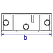 Interclamp 127 Adjustable Long Tee Tube Clamp Fitting - Technical Drawing 3