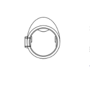 Interclamp 129 Adjustable Short Tee Tube Clamp Fitting - Technical Drawing 1