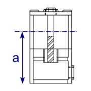 Interclamp 135 Clamp-on Tee Tube Clamp Fitting - Technical Drawing 1