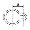 Interclamp 138 Gate Eye Tube Clamp Fitting - Technical Drawing 2