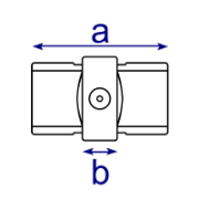 Interclamp 150 Internal Expanding Joint Tube Clamp Fitting - Technical Drawing 1