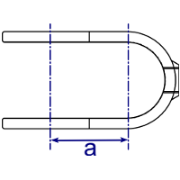 Interclamp 160 Clamp-on Crossover Tube Clamp Fitting - Technical Drawing 2