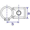 Interclamp 161 Offset Crossover Tube Clamp Fitting - Technical Drawing 2
