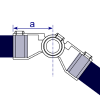 Interclamp 166 Adjustable Knuckle Tube Clamp Fitting - Technical Drawing 1