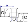 Interclamp 166 Adjustable Knuckle Tube Clamp Fitting - Technical Drawing 2