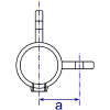 Interclamp 168M Corner Swivel Combination Male Part Tube Clamp Fitting - Technical Drawing 2