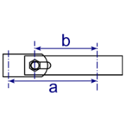 Interclamp 170 Single Sided Mesh Panel Clip Tube Clamp Fitting - Technical Drawing 1