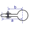 Interclamp 170 Single Sided Mesh Panel Clip Tube Clamp Fitting - Technical Drawing 2