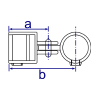 Interclamp 173 Single Swivel Combination Tube Clamp Fitting - Technical Drawing 2