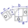 Interclamp 175 Swivel Elbow Tube Clamp Fitting - Technical Drawing
