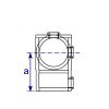Interclamp 176 Side Outlet Tee Tube Clamp Fitting - Technical Drawing 2