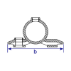 Interclamp 197 Sign Clamp Tube Clamp Fitting - Technical Drawing 1