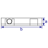 Interclamp 197 Sign Clamp Tube Clamp Fitting - Technical Drawing 2
