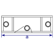 Interclamp 255 Slope Long Tee (11º - 29º) Tube Clamp Fitting - Technical Drawing 2