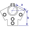 Interclamp 191 Ridge Fitting (27½°) Tube Clamp Fitting - Technical Drawing