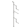 Interclamp GR0004  - Garment Rack (Floor and Wall Mounted)