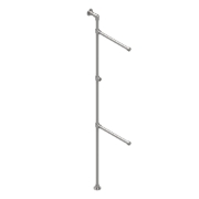 Interclamp GR0005 Garment Rack (Floor and Wall Mounted)