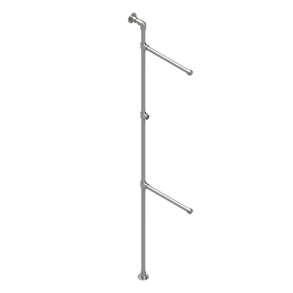 Interclamp GR0005 Garment Rack (Floor and Wall Mounted)