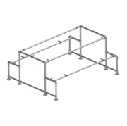 Interclamp tube clamp picnic table frame