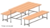 Interclamp tube clamp picnic table and benches