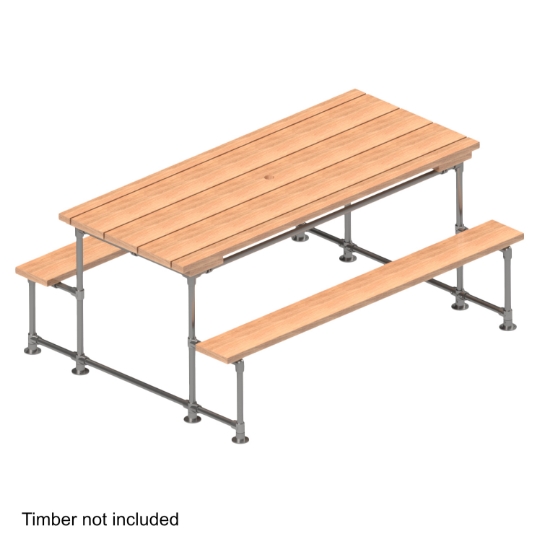 Interclamp tube clamp picnic table kit