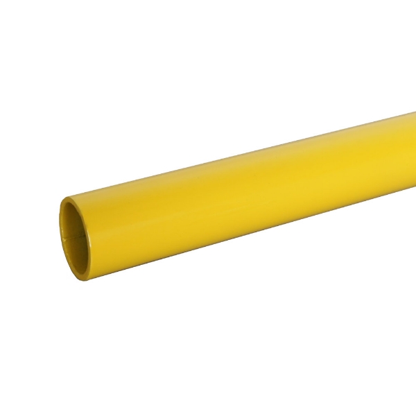 Interclamp 1950mm Handrail Tube - Powder Coated Safety Yellow