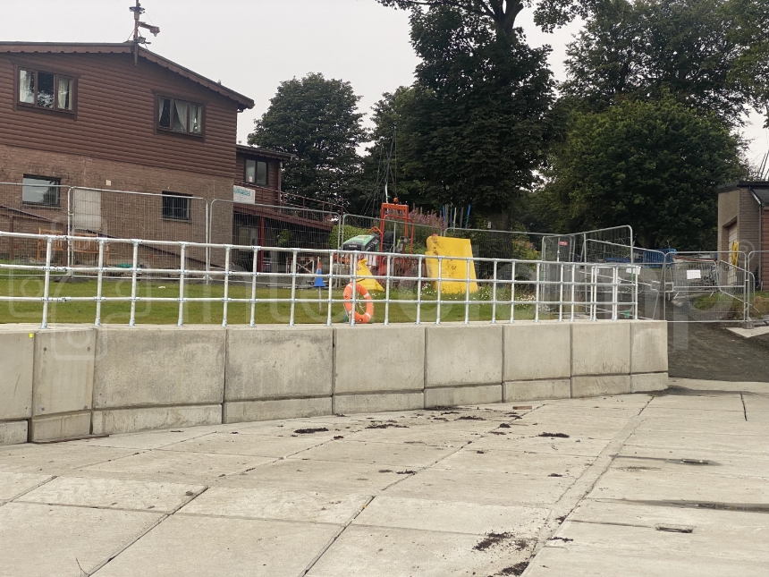 Three Rail Key Clamp Guardrail Installed at Dalgety Bay