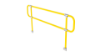 Interclamp 4020 2m Side Mount Handrail Kit with D returns in Safety Yellow
