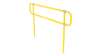 Interclamp 4020 2m Ground Embedment Handrail Kit with D returns in Safety Yellow