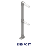 Interclamp 4020 Style End Handrail Post