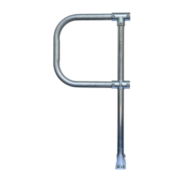 Interclamp 4020-FL-01 modular tube clamp handrail stanchion with d-return Interclamp 4020-FL-01 modular tube clamp handrail stanchion with d-return