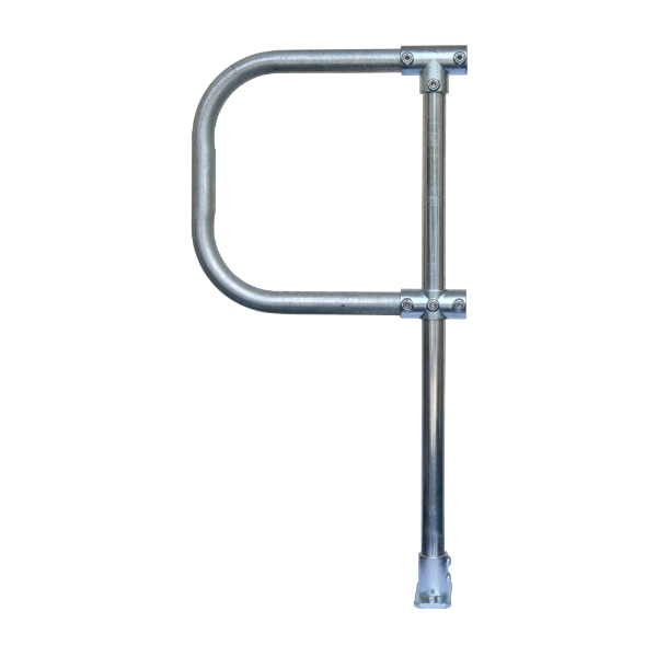 Interclamp 4020-FL-01 modular tube clamp handrail stanchion with d-return