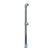 Interclamp 4020-FL-02 tube clamp modular handrail stanchion - end post