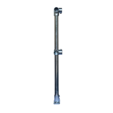 Interclamp 4020-FL-04 tube clamp modular handrail stanchion - corner post Interclamp 4020-FL-04 tube clamp modular handrail stanchion - corner post